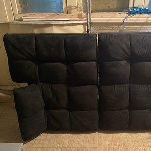 Black futon sofa couch